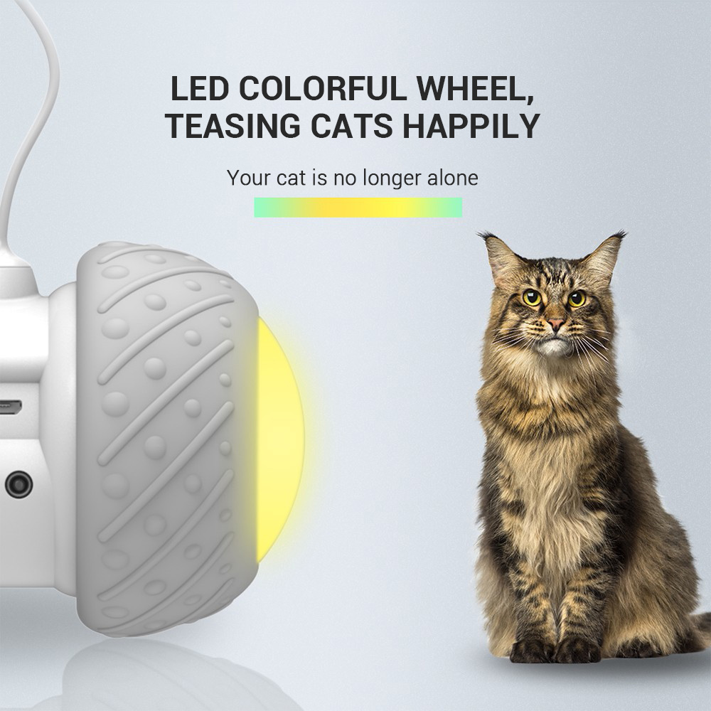 BENTOPAL P03 Smart Electronic Cat Toy Automatic Sensing Obstacles LED Wheel